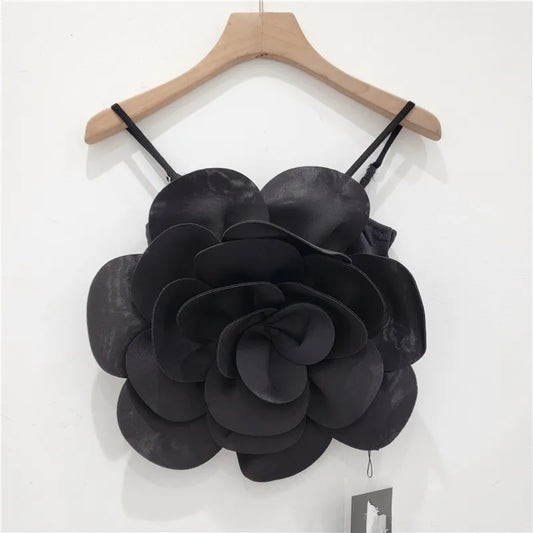 Elisa - Top con flores en 3D
